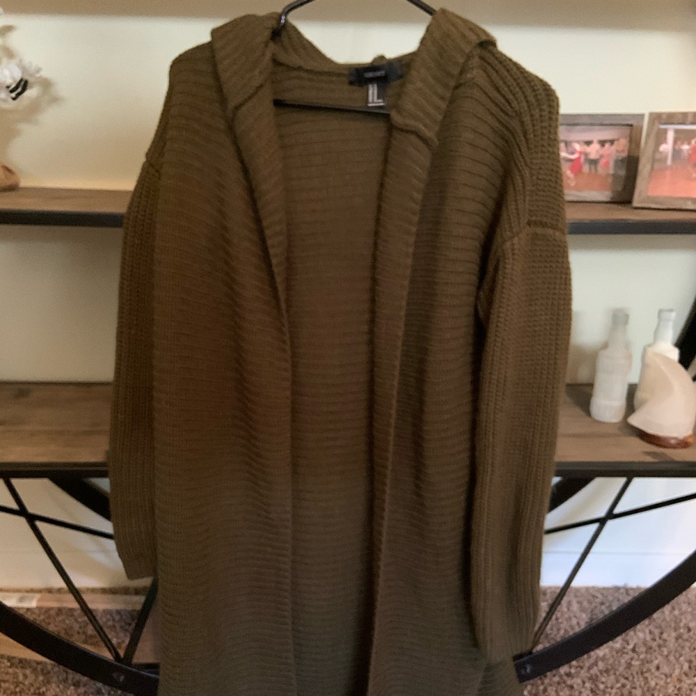 Hooded Long Cardigan